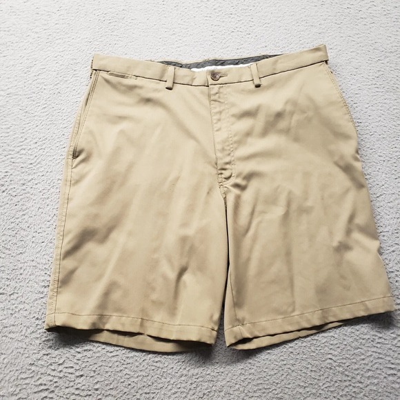 Haggar Shorts Mens 38 Brown Cool 18 Pro Outdoors Golf‎ Chino Casual Pockets - Picture 1 of 11